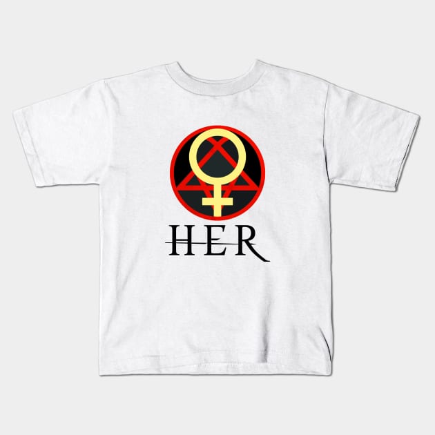 H.E.R Kids T-Shirt by theanomalius_merch